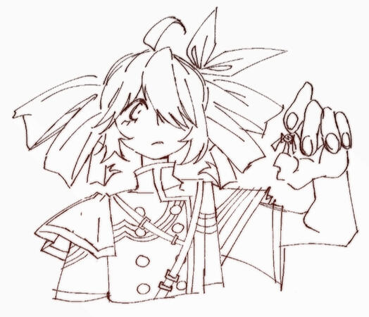 Halfbody Sketch Illustration